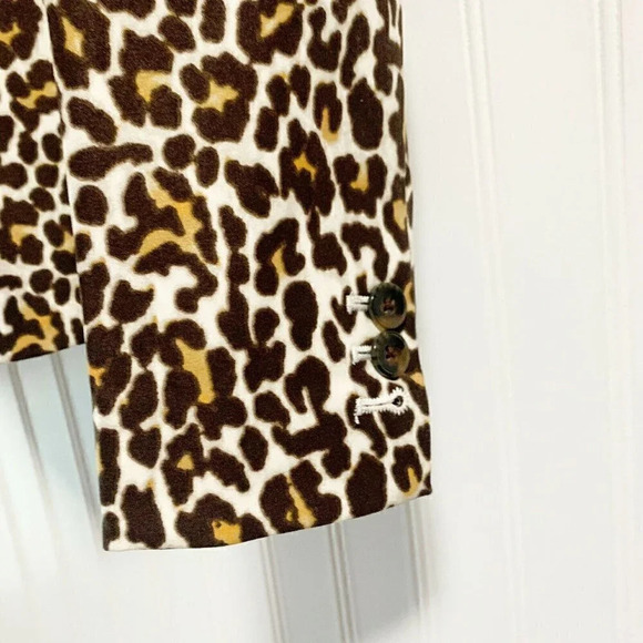 J. Crew Size XXS Leopard Printed School Boy Blazer - Picture 5 of 6
